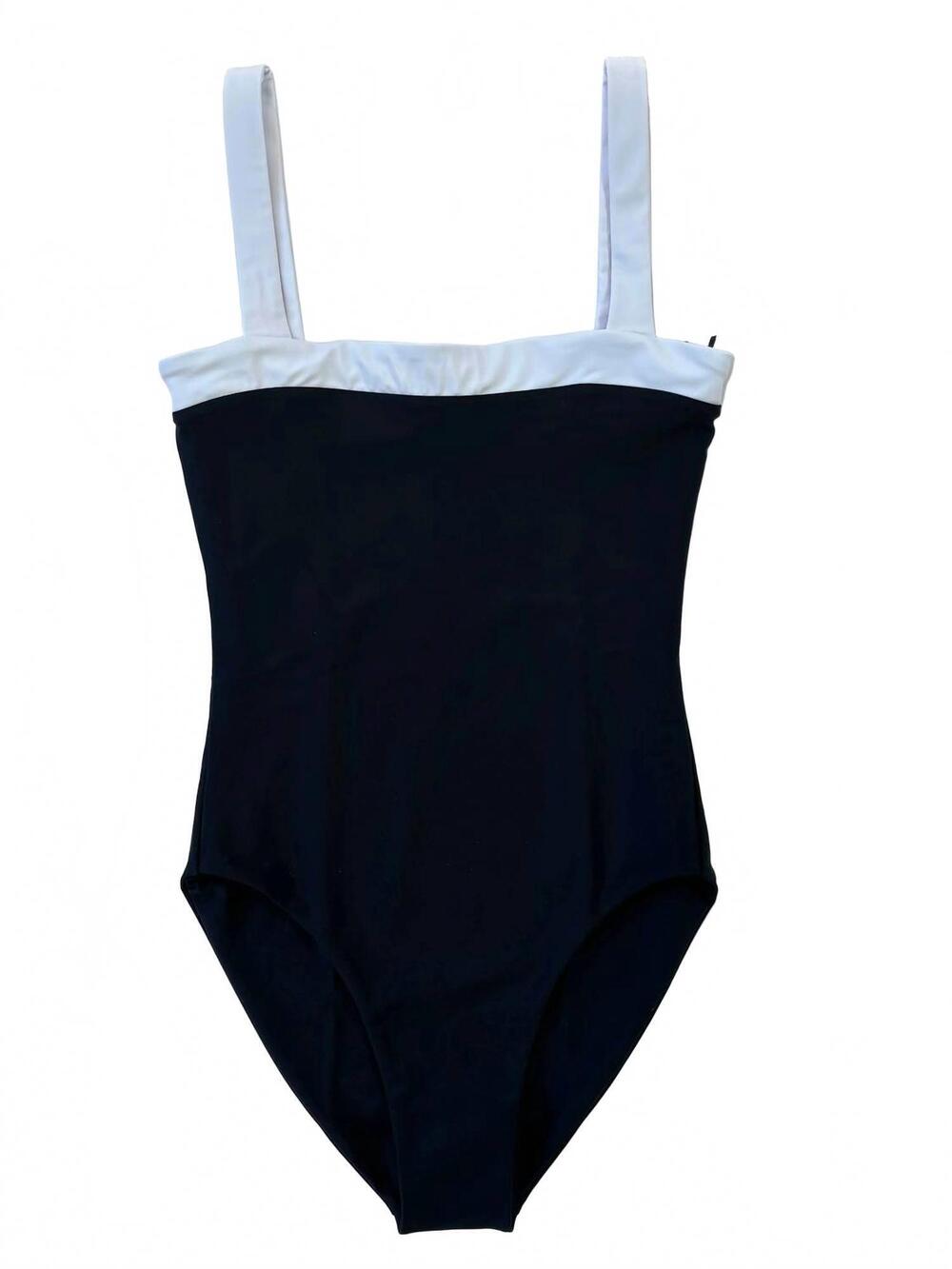 NEW JADE women's coast one piece swimsuit in black/white